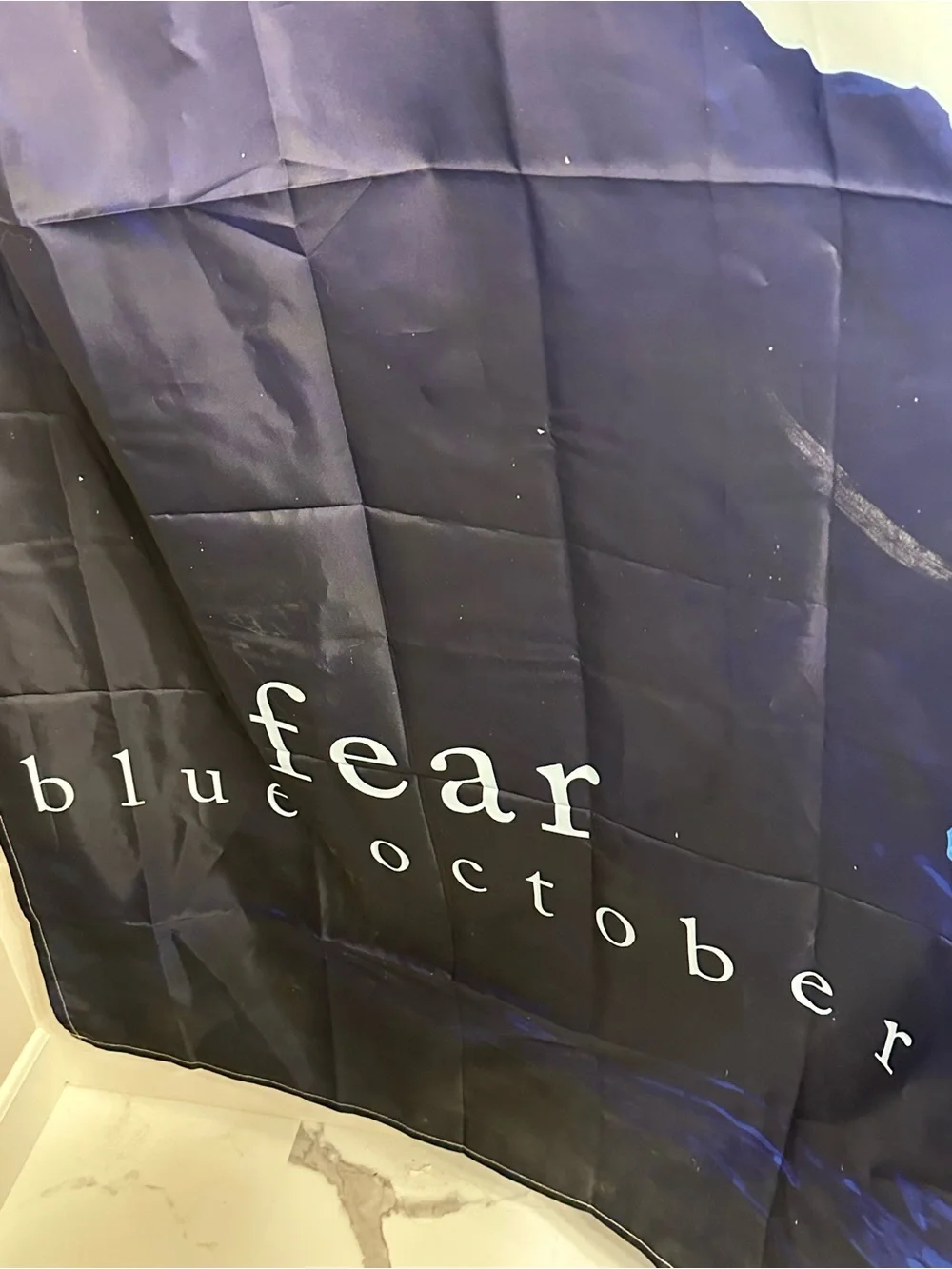 Blue October Fear shower curtain RARE